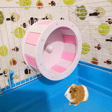 Maxbell Maxbell Hamster Silent Exercise Wheel Jogging Running Toy For Guinea Pig Pink White