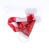 Maxbell Red Cute Small Dog & Cat Birthday Party Cone Hat Neck Scarf Set Costume