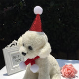 Maxbell Red Cute Small Dog & Cat Birthday Party Cone Hat Neck Scarf Set Costume