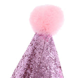 Maxbell Maxbell Cute Small Dog & Cat Birthday Party Cone Hat Neck Scarf Set Cosplay Costume Pink