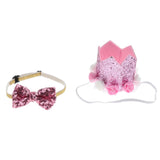 Maxbell Maxbell Pet Cat & Dog Hat, Halloween Christmas Xmas Party Holiday Dress Up Hats/Cap Pink