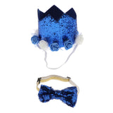 Maxbell Maxbell Pet Cat & Dog Hat, Halloween Christmas Xmas Party Holiday Dress Up Hats/Cap Blue