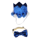 Maxbell Maxbell Pet Cat & Dog Hat, Halloween Christmas Xmas Party Holiday Dress Up Hats/Cap Blue