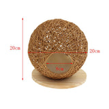 Maxbell Maxbell Handmade Pet Hamster Vines Rattan Nest House Small Animal Supplies Brown L