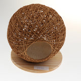 Maxbell Maxbell Handmade Pet Hamster Vines Rattan Nest House Small Animal Supplies Brown L