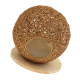 Maxbell Maxbell Handmade Pet Hamster Vines Rattan Nest House Small Animal Supplies Brown L