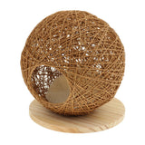 Maxbell Maxbell Handmade Pet Hamster Vines Rattan Nest House Small Animal Supplies Brown L
