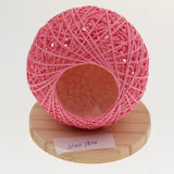 Maxbell Maxbell Handmade Pet Hamster Vines Rattan Nest House Small Animal Supplies Pink S