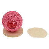 Maxbell Maxbell Handmade Pet Hamster Vines Rattan Nest House Small Animal Supplies Pink S