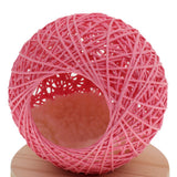 Maxbell Maxbell Handmade Pet Hamster Vines Rattan Nest House Small Animal Supplies Pink S