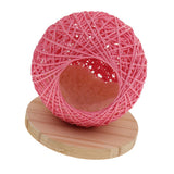 Maxbell Maxbell Handmade Pet Hamster Vines Rattan Nest House Small Animal Supplies Pink S
