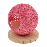 Maxbell Maxbell Handmade Pet Hamster Vines Rattan Nest House Small Animal Supplies Pink S