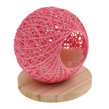 Maxbell Maxbell Handmade Pet Hamster Vines Rattan Nest House Small Animal Supplies Pink S