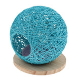 Maxbell Maxbell Handmade Pet Hamster Vines Rattan Nest House Small Animal Supplies Blue M