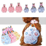Maxbell Maxbell Female Pet Dog Diaper Physiological Pants Sanitary Shorts Panties Blue XS