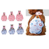 Maxbell Maxbell Female Pet Dog Diaper Physiological Pants Sanitary Shorts Panties Blue XS