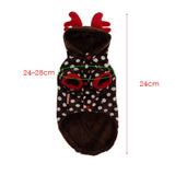 Maxbell Maxbell Dog Elk Antler Reindeer Hat Dogs Cats Pet Christmas Costume Outfits Clothes XS