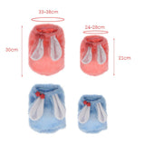 Maxbell Maxbell Coral Velvet Cozy Rabbit Outfit with Hood & Bunny Ears for Small Dogs & Cats Pink XS