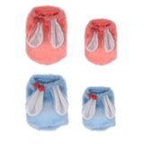 Maxbell Maxbell Coral Velvet Cozy Rabbit Outfit with Hood & Bunny Ears for Small Dogs & Cats Pink XS