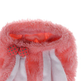 Maxbell Maxbell Coral Velvet Cozy Rabbit Outfit with Hood & Bunny Ears for Small Dogs & Cats Pink M
