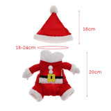 Maxbell Pet Christmas Clothes Dog Cat Santa Claus Costume Cosplay Clothes  XS