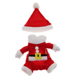 Maxbell Pet Christmas Clothes Dog Cat Santa Claus Costume Cosplay Clothes  XS