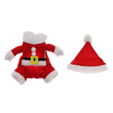 Maxbell Pet Christmas Clothes Dog Cat Santa Claus Costume Cosplay Clothes  XS