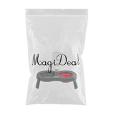 Maxbell Maxbell Elevated Dog/Pet/Cat Feeder with Food Water Fountain Double Bowl Red