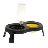 Maxbell Maxbell Elevated Dog/Pet/Cat Feeder with Food Water Fountain Double Bowl Yellow