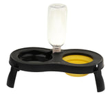 Maxbell Maxbell Elevated Dog/Pet/Cat Feeder with Food Water Fountain Double Bowl Yellow