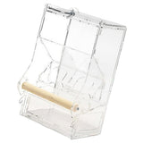 Maxbell Maxbell Large Clear Acrylic Pet Parrot Bird Automatic Cage Accessories DIY Feeder Double