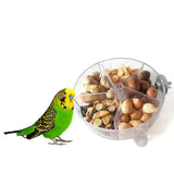 Maxbell Maxbell Parrot Food Box, Pet Bird Feed Bowl, Cage Install Budgies, Finches Feeder