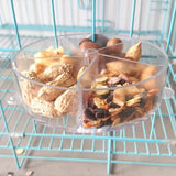 Maxbell Maxbell Parrot Food Box, Pet Bird Feed Bowl, Cage Install Budgies, Finches Feeder