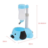 Maxbell Maxbell Plastic Pet Drinking Fountain, Dog & Cat Dish Bowl Bottle Water Dispenser Blue