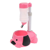Maxbell Maxbell Plastic Pet Drinking Fountain, Dog & Cat Dish Bowl Bottle Water Dispenser Pink