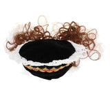 Maxbell Maxbell Pet Princess Clothes for Small Dog & Cat Summer Lace Shawl Hat Wig Outfit S Black