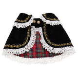 Maxbell Maxbell Pet Princess Clothes for Small Dog & Cat Summer Lace Shawl Hat Wig Outfit S Black