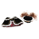 Maxbell Maxbell Pet Princess Clothes for Small Dog & Cat Summer Lace Shawl Hat Wig Outfit S Black