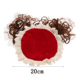 Maxbell Maxbell Pet Princess Clothes for Small Dog & Cat Summer Lace Shawl Hat Wig Outfit L Red