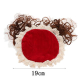 Maxbell Maxbell Pet Princess Clothes for Small Dog & Cat Summer Lace Shawl Hat Wig Outfit L Red