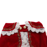 Maxbell Maxbell Pet Princess Clothes for Small Dog & Cat Summer Lace Shawl Hat Wig Outfit L Red