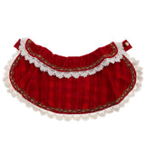 Maxbell Maxbell Pet Princess Clothes for Small Dog & Cat Summer Lace Shawl Hat Wig Outfit L Red