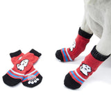 Maxbell Warm Anti-Slip Dog Cat Puppy Socks Pet Paw Protector for Indoor Wear XL