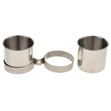 Maxbell Maxbell 2 pcs Birds Parrot Cages Hanging Feeder Stainless Steel Food Water Bowl  S