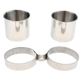 Maxbell Maxbell 2 pcs Birds Parrot Cages Hanging Feeder Stainless Steel Food Water Bowl  S