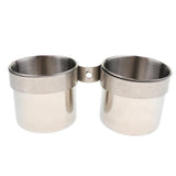 Maxbell Maxbell 2 pcs Birds Parrot Cages Hanging Feeder Stainless Steel Food Water Bowl  S