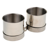 Maxbell Maxbell 2 pcs Birds Parrot Cages Hanging Feeder Stainless Steel Food Water Bowl  S