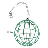 Maxbell Small Pet Grass Feeding Haning Ball with Chain Hook Hamster Toy for Rabbit