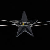 Maxbell 2 pcs Battery Powered Plastic Star Fairy Chain Lamp 2meter 20LED Warm White