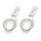 Maxbell 2 pcs Battery Powered Plastic Star Fairy Chain Lamp 2meter 20LED Warm White